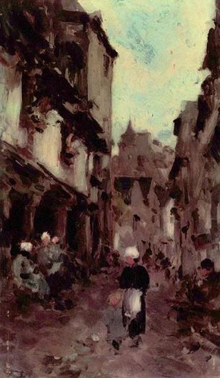 Nicolae Grigorescu Strabe in Dinan Sweden oil painting art